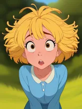 髪の毛が菊に なっちゃった！ — ししいろさんのAIイラスト
