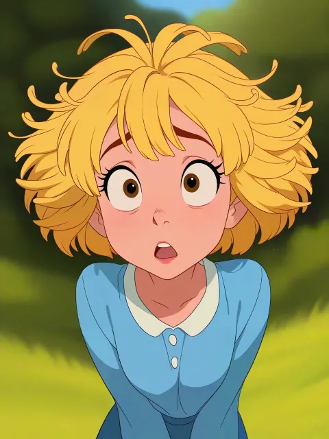 髪の毛が菊に なっちゃった!