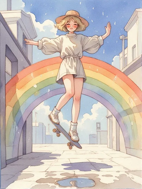 虹はきれい