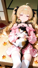 猫と縁側とうたた寝