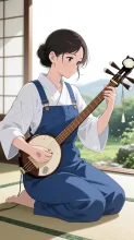 三味線 — naoxさんのAIイラスト