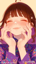 Cute, youthful bangs and a bright smile