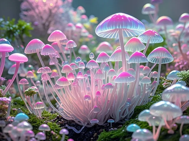 A forest of transparent fungi… - 🌟イベント 第32弾