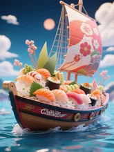 ミニチュアアートの寿司