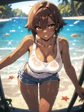 素潜り後。 — LuceさんのAIイラスト