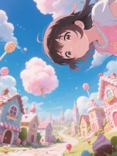 夢の中のお菓子の国
