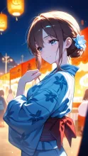 夏祭りの夜·夏祭りチャレンジ の投稿作品
