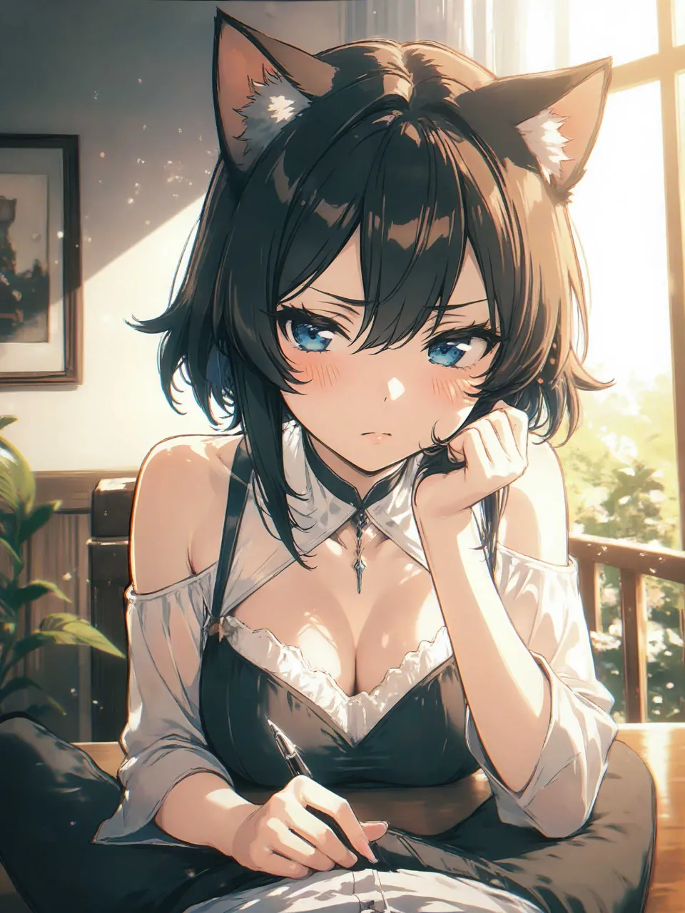 黒猫ちゃん🖤❤️ — SUPP714651491さんのAIイラスト