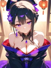 夏祭りの花魁道中②