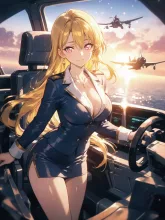 女性パイロット·大空を制す、凛々しい翼 の投稿作品
