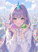 パステルカラーおにぎり。
