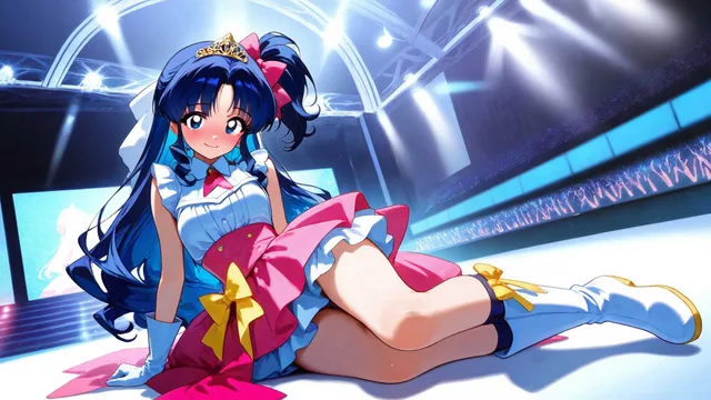 Anime girl 90s anime - 画像生成チャレンジ