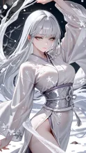 雪女 — 雪イラストのAIイラスト|SUPPART