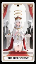 タロット(法皇-ハイエレファント) — タロットカードのAIイラスト|SUPPART