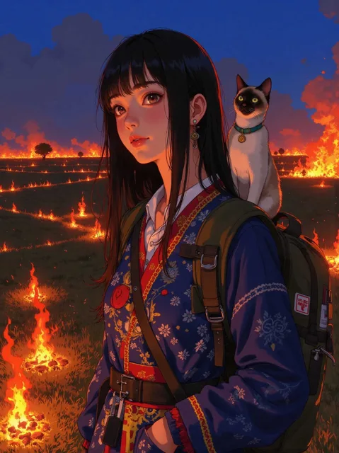 旅する彼女【アフリカ サバンナ】