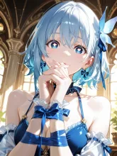 リボンの少女 — 湯豆腐氷菓さんのAIイラスト