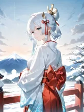 富士山の私。