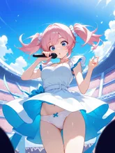 コンサート中にパンチラしちゃった — elさんのAIイラスト