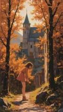 城の外の少女 — KokitaroさんのAIイラスト