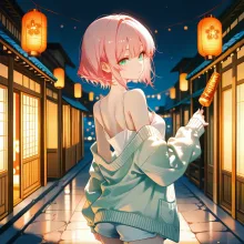 夏の夜の路地·初夏チャレンジ の投稿作品