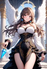 神の使いの天使少女