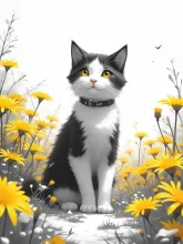 春を感じる子猫