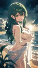 濡れた薄布