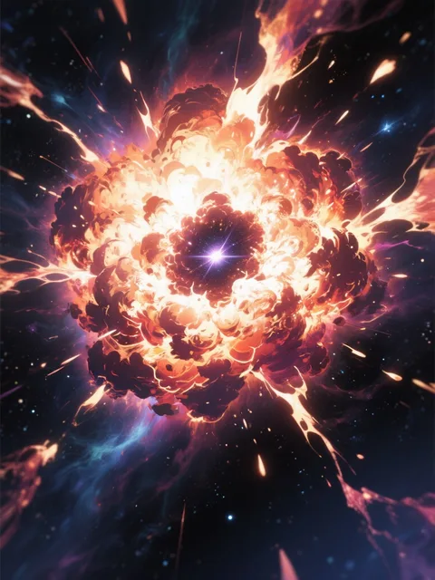 超新星爆発。