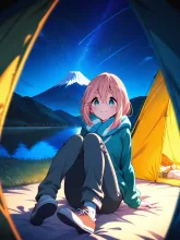 各務原なでしこ〜富士山大好きガール❤️ — 火咲・和霸さんのAIイラスト