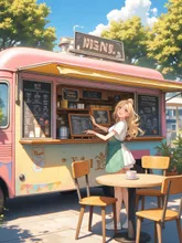 キッチンカー×コーヒー×看板娘