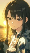 縁側の浴衣美人·夏の夕涼み の投稿作品