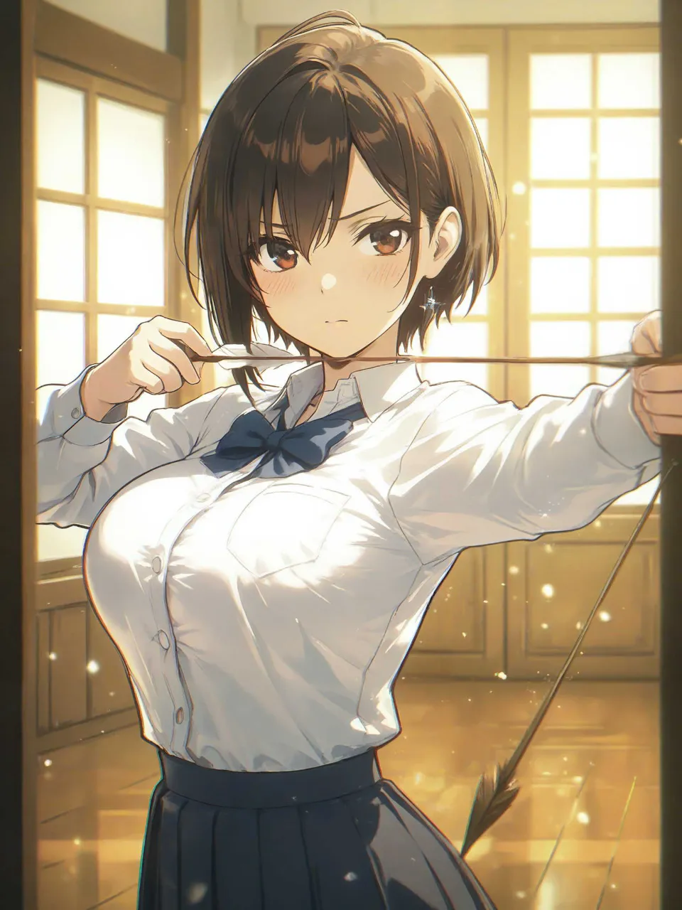 弓道クラブの女の子
