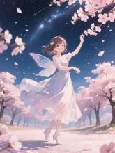 桜の下で — かおりん🍀さんのAIイラスト