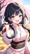 P　ふわり、単衣の肩