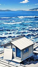 海の色彩がある場所で: True Blue — Shiki.さんのAIイラスト
