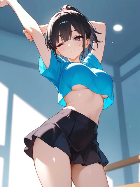 背伸び