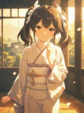 斜陽の姫路城ちゃん