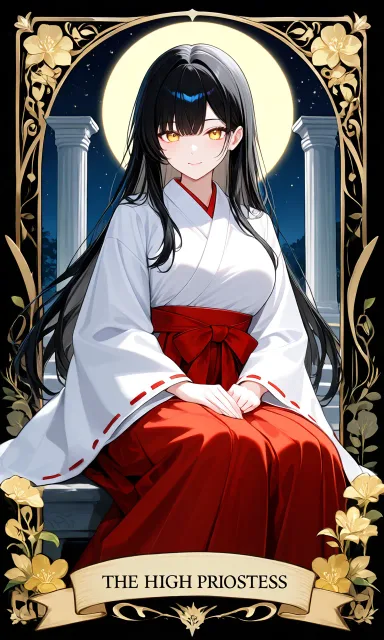静寂の月を纏う巫女 〜『女教皇』の託宣〜