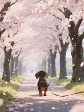 散歩中