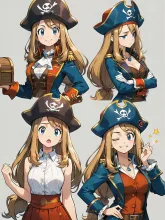 様々な表情を見せてくれる女海賊船長セレナ