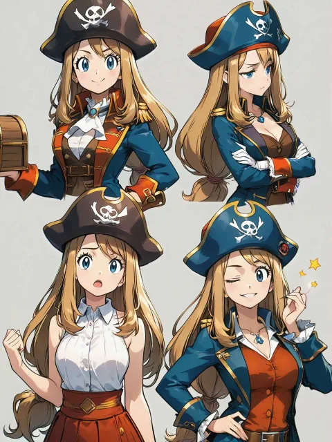 様々な表情を見せてくれる女海賊船長セレナ