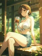 冷たい麦茶の食卓·初夏チャレンジ の投稿作品