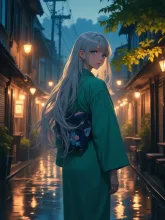 銀髮少女の夜