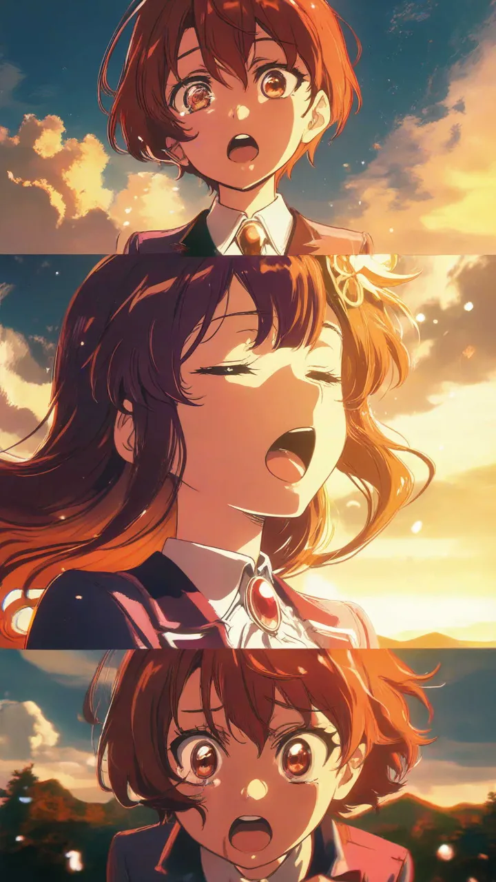 夏の入道雲の夏空・姉妹