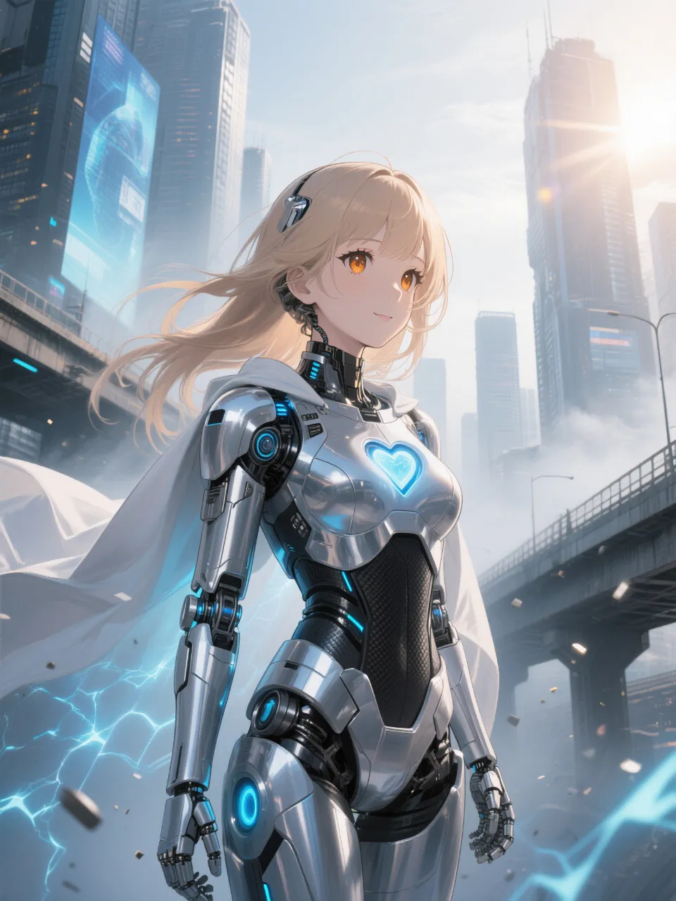 機械少女、陽子。