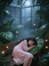 植物たちの膝枕