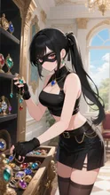 美少女泥棒、宝石漁り中