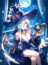 月の照らすバルコニーで