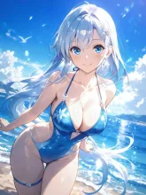 ビーチの水着美女·真夏のビーチ の投稿作品