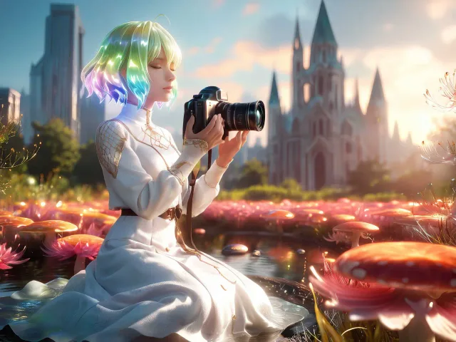 A beautiful young cyber woman… - 電脳少女